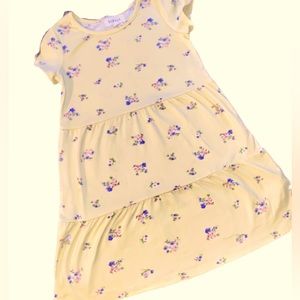 Girls Yellow Sundress w/ Blue Flowers. Like new condition. Size 5. Soooo soft!